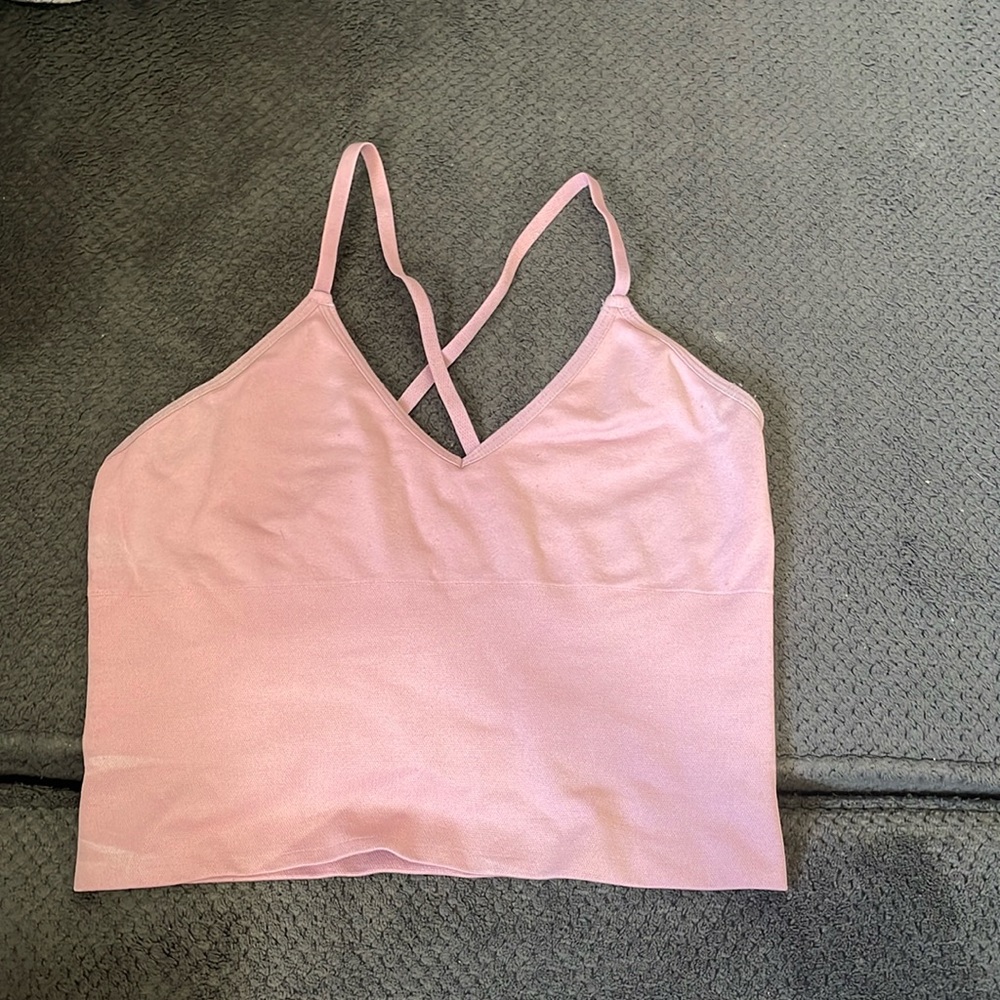 Pink Sports Bra